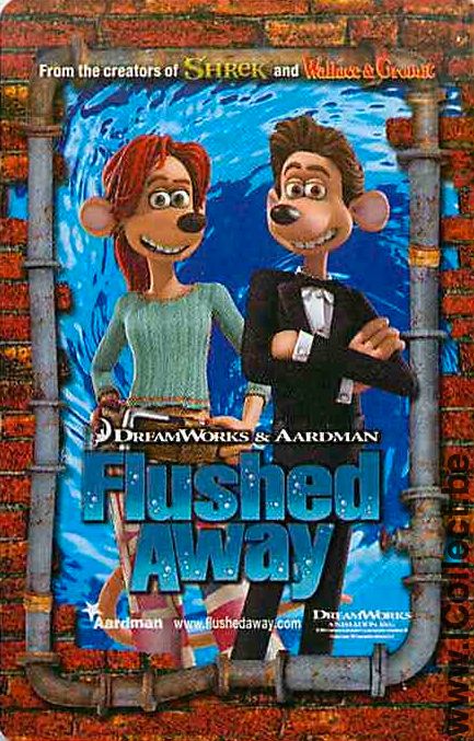 Single Swap Playing Cards Cartoons Flushed Away (PS01-56D)