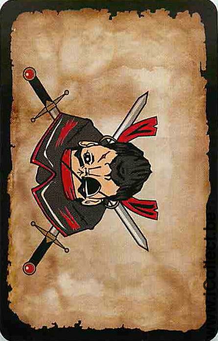 Single Playing Cards Cartoons Pirate (PS14-08F) - Click Image to Close