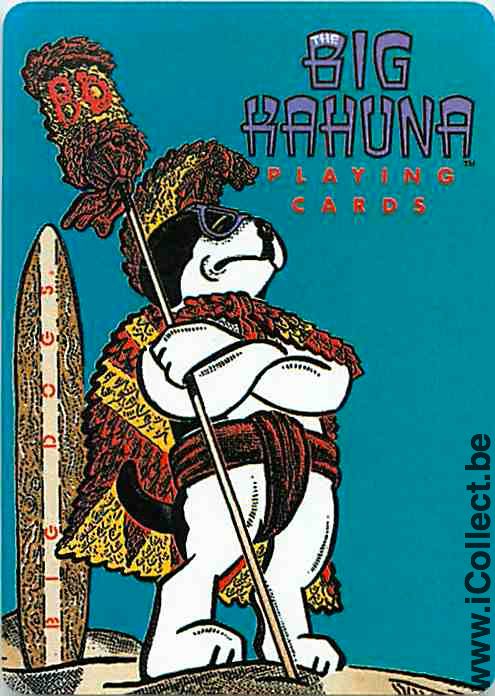 Single Playing Cards Cartoons Big Hahuna Dog (PS14-09I)
