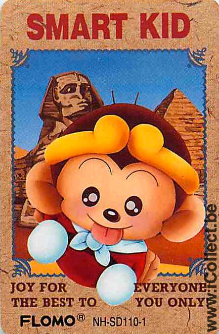 Single Playing Cards Cartoons Smart Kid (PS11-09B)