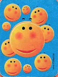 Single Swap Playing Cards Cartoons Smiley **Mini** (PS09-22I)