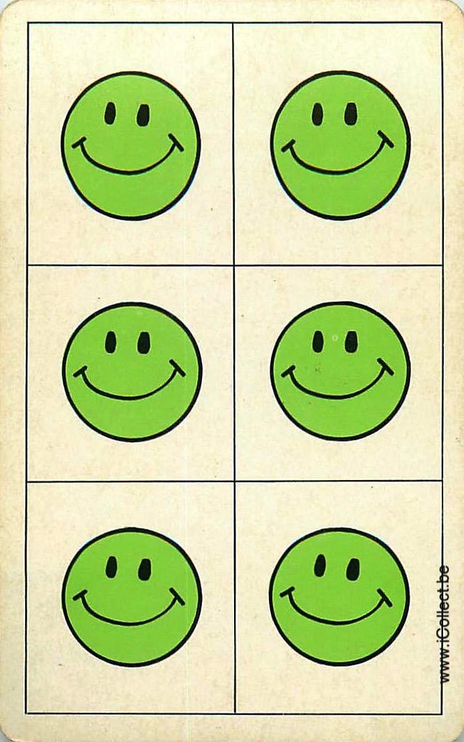 Single Swap Playing Cards Cartoons Smiley (PS07-30D)