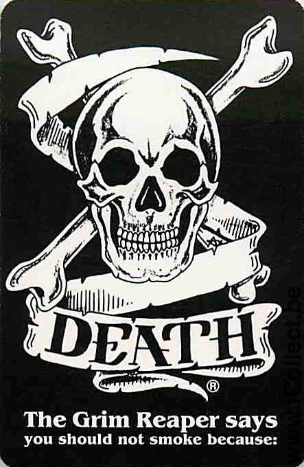 Single Swap Playing Cards Cartoons Death Head (PS14-09A) - Click Image to Close
