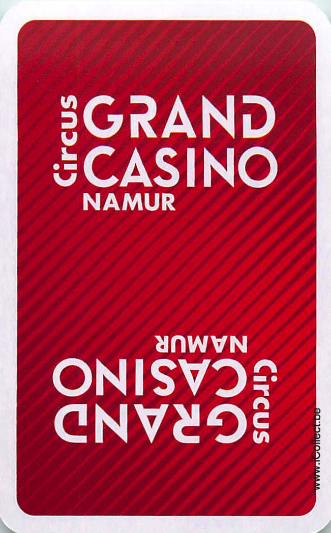 Single Swap Playing Cards Casino Circus Namur (PS01-27H) - Click Image to Close