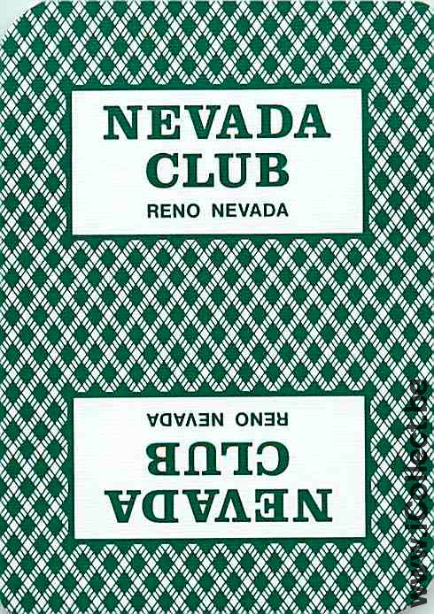 Single Playing Cards Casino Nevada Club (PS15-20D)