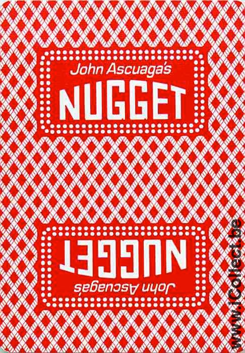 Single Playing Cards Casino Nugget John Ascuaga (PS15-21F)