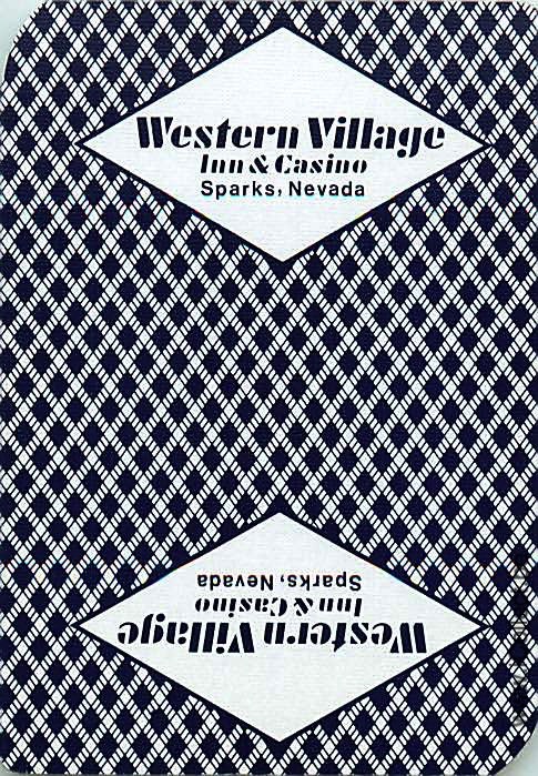 Single Swap Playing Cards Casino Western Village (PS19-48G)