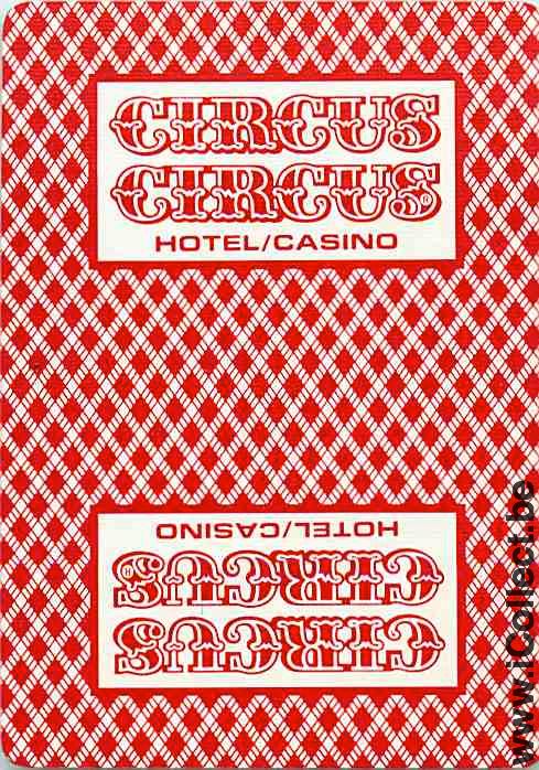 Single Swap Playing Cards Casino Circus Circus (PS14-17I) - Click Image to Close