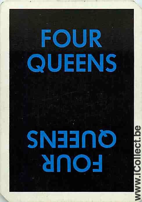 Single Playing Cards Casino Four Queens (PS14-32E) - Click Image to Close