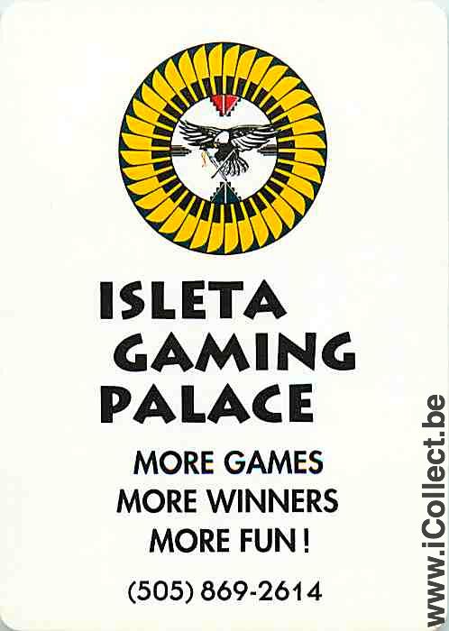 Single Swap Playing Cards Casino Isleta Gaming Palace (PS21-19F)