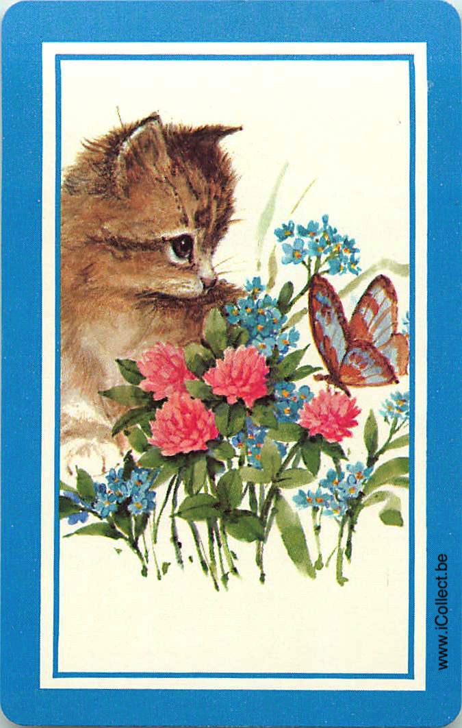 Single Swap Playing Cards Cat and Butterfly (PS20-25F)