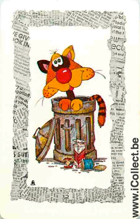 Single Swap Playing Cards Animal Cat (PS03-35H)