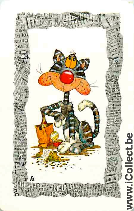 Single Swap Playing Cards Animal Cat (PS03-36A)