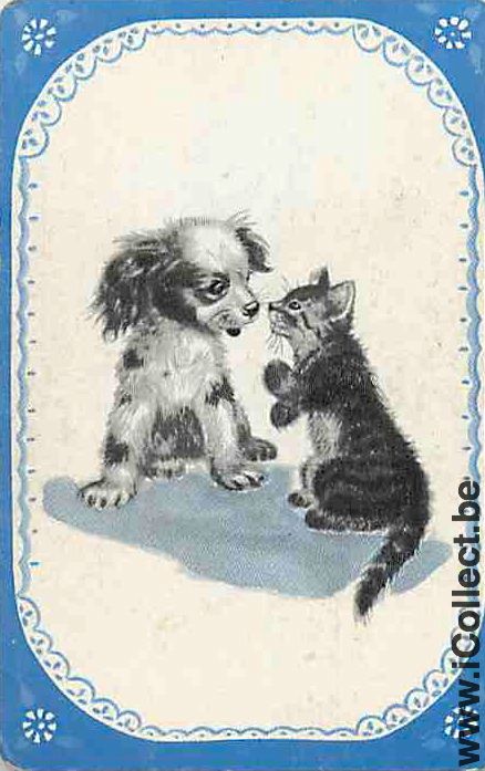 Single Swap Playing Cards Cat and Dog (PS05-29F)