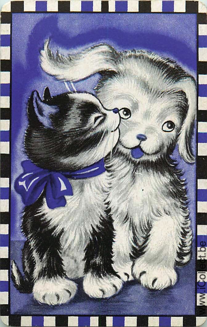Single Swap Playing Cards Cat & Dog (PS05-37E)