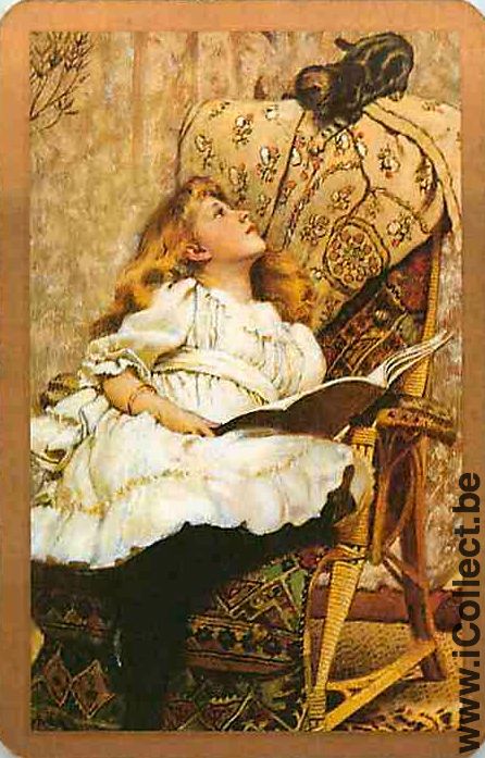 Single Swap Playing Cards Cat Little Girl (PS01-56B)