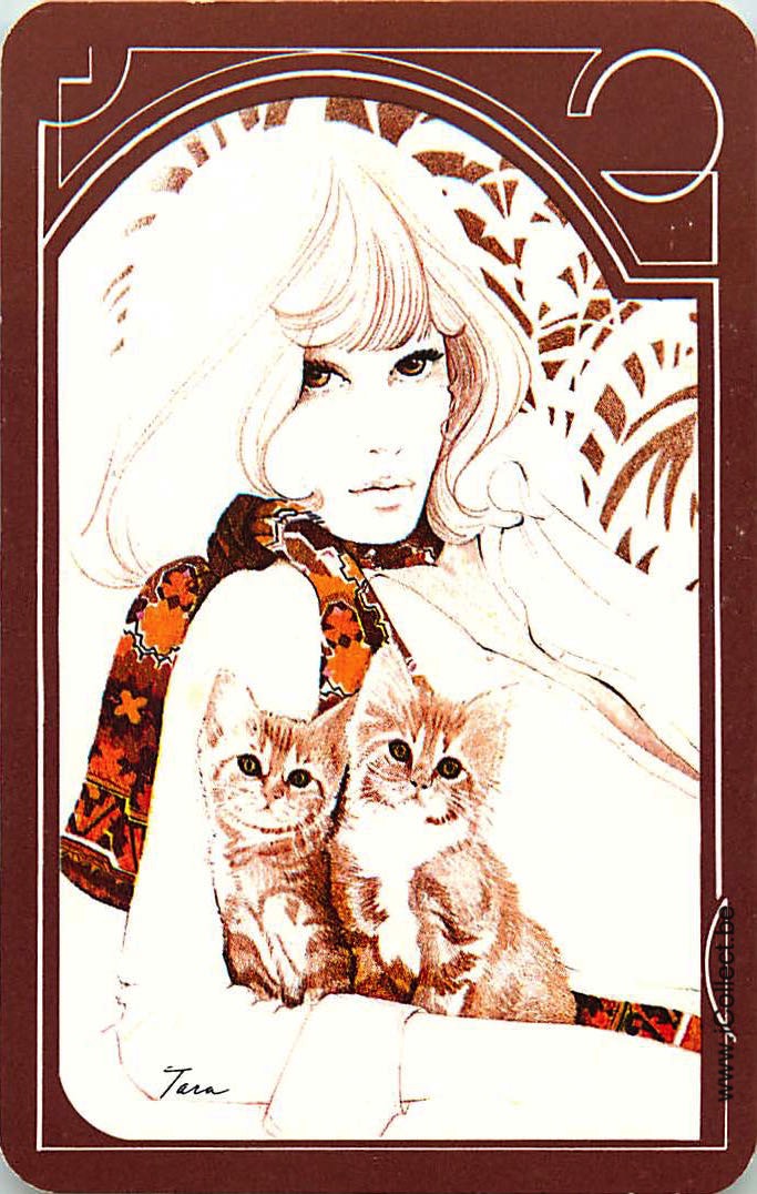 Single Swap Playing Cards Cat Lady (PS24-10G)