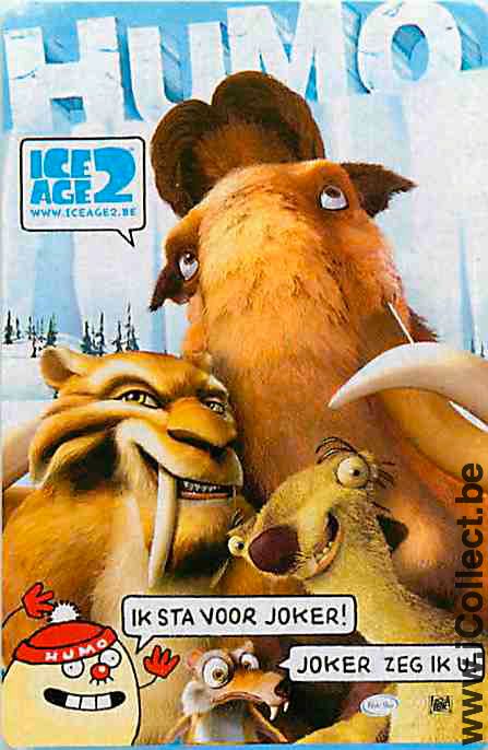 Single Swap Playing Cards Cinema Ice Age 2 (PS08-16G)