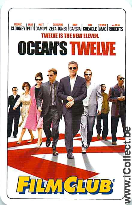 Single Swap Playing Cards Cinema Ocean Twelve (PS08-17D)