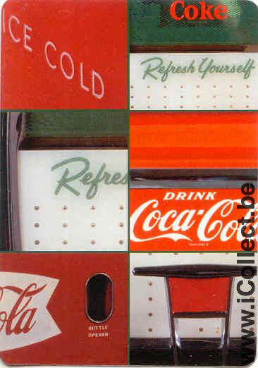 Single Swap Playing Cards Coca-Cola Fridge (PS01-02I) - Click Image to Close