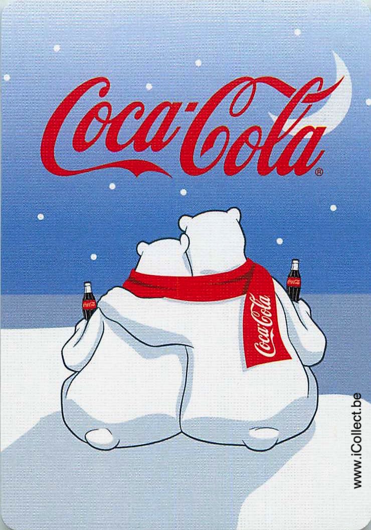 Single Swap Playing Cards Coca-Cola Bears (PS01-49G)