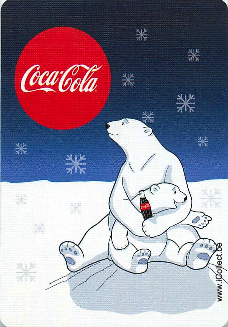 Single Swap Playing Cards Coca-Cola Bears (PS01-60D)
