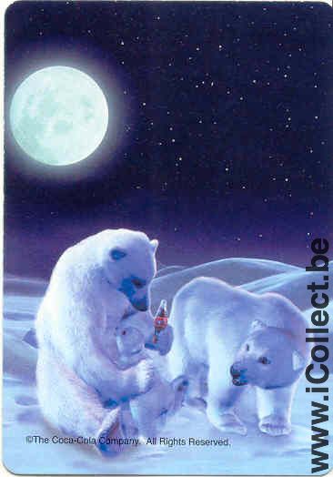 Single Swap Playing Cards Coca-Cola White Bears (PS01-04A)
