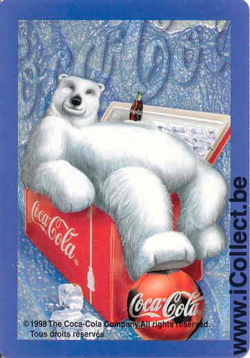 Single Swap Playing Cards Coca-Cola Bears Fridge (PS01-11D) - Click Image to Close