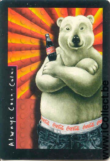 Single Swap Playing Cards Coca-Cola Bear (PS01-16I)
