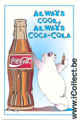 Single Swap Playing Cards Coca-Cola Bear (PS01-17D)