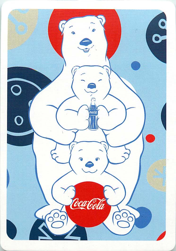 Single Swap Playing Cards Coca-Cola White Bears (PS04-37C)