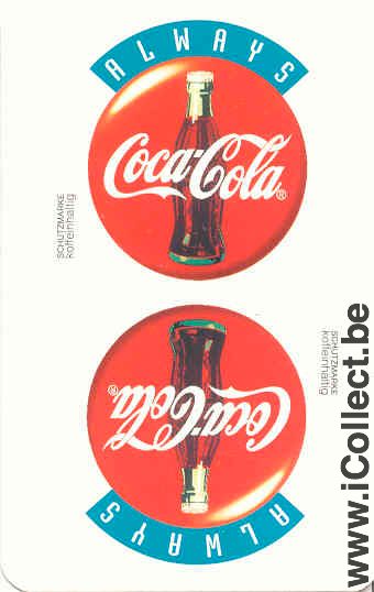 Single Swap Playing Cards Coca-Cola Always Sign (PS03-40E) - Click Image to Close