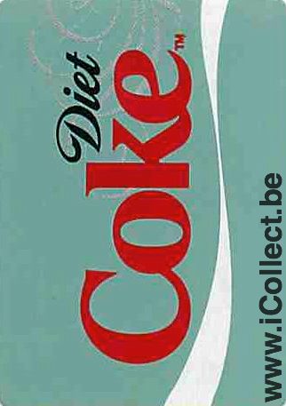Single Swap Playing Cards Coca-Cola Diet ** Mini ** (PS07-52E)