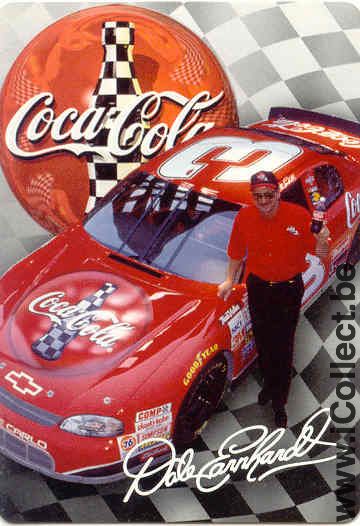 Single Swap Playing Cards Coca-Cola Nascar (PS01-01A) - Click Image to Close