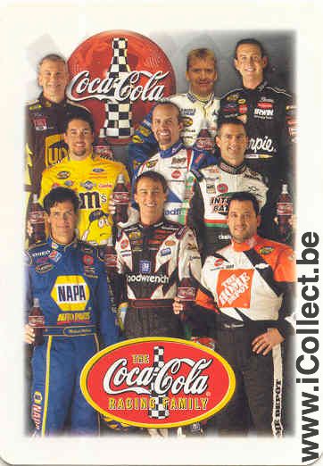 Single Swap Playing Cards Coca-Cola Nascar Team (PS01-01F) - Click Image to Close