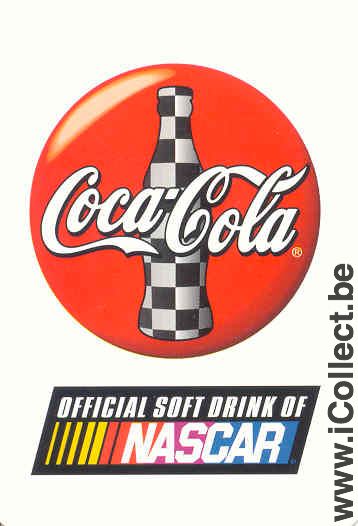 Single Swap Playing Cards Coca-Cola Nascar (PS01-11A) - Click Image to Close