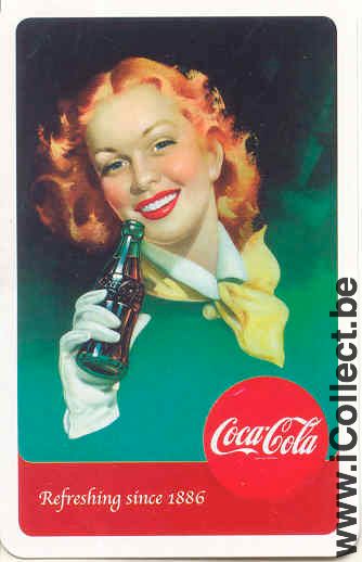 Single Swap Playing Cards Coca-Cola Woman (PS01-03I)