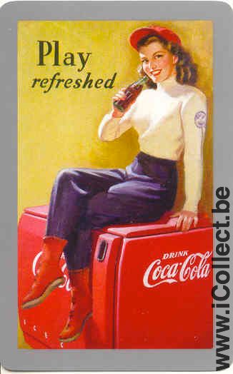 Single Swap Playing Cards Coca-Cola Woman (PS01-19A) - Click Image to Close