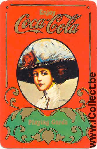Single Swap Playing Cards Coca-Cola Vintage Woman (PS04-57F)