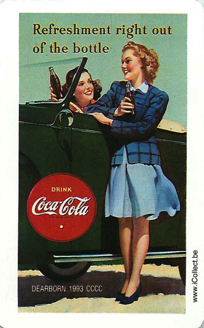 Single Swap Playing Cards Coca-Cola Women (PS03-07E)