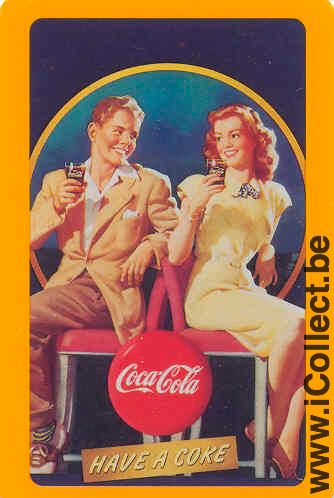 Single Swap Playing Cards Coca-Cola Man & Woman (PS01-10H) - Click Image to Close