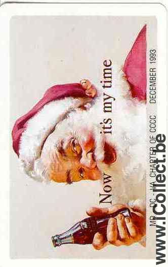 Single Swap Playing Cards Coca-Cola Santa Claus (PS01-03H) - Click Image to Close