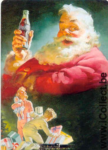 Single Swap Playing Cards Coca-Cola Santa Claus (PS01-07C) - Click Image to Close