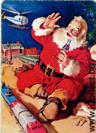 Single Swap Playing Cards Coca-Cola Santa Claus (PS01-07D) - Click Image to Close