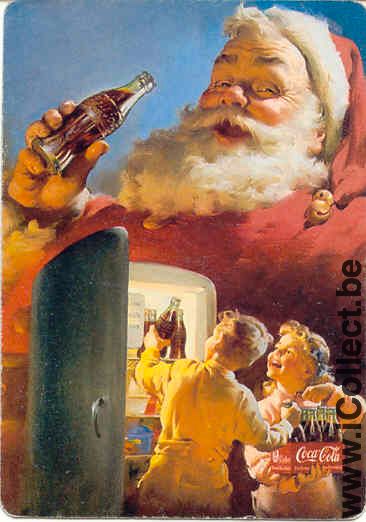 Single Swap Playing Cards Coca-Cola Santa Claus (PS06-16C) - Click Image to Close