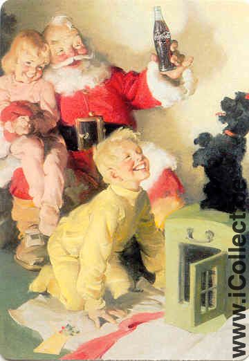 Single Swap Playing Cards Coca-Cola Santa Claus (PS01-07H) - Click Image to Close