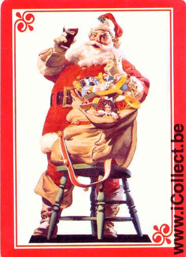 Single Swap Playing Cards Coca-Cola Santa Claus (PS01-08B) - Click Image to Close