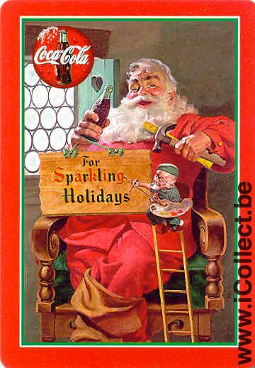Single Swap Playing Cards Coca-Cola Santa Claus (PS01-08F) - Click Image to Close