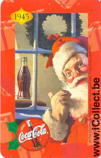 Single Swap Playing Cards Coca-Cola Santa Claus (PS06-25C)