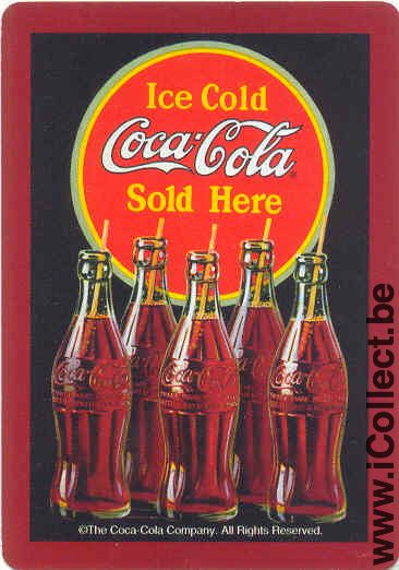 Single Swap Playing Cards Coca-Cola Bottles (PS01-02H) - Click Image to Close